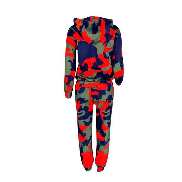 Camouflage long sleeve sweatpants tracksuit - NRooted Society - 