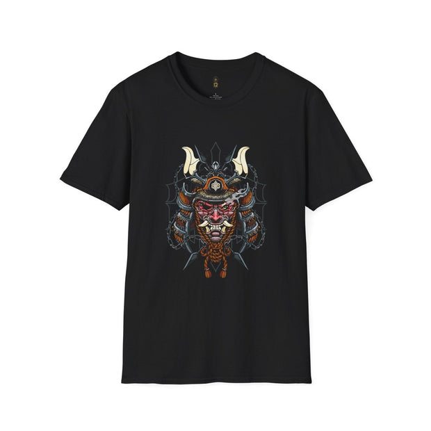 Crimson Samurai Mask Tee - NRooted Society - T-Shirt