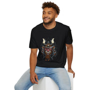 Crimson Samurai Mask Tee - NRooted Society - T-Shirt