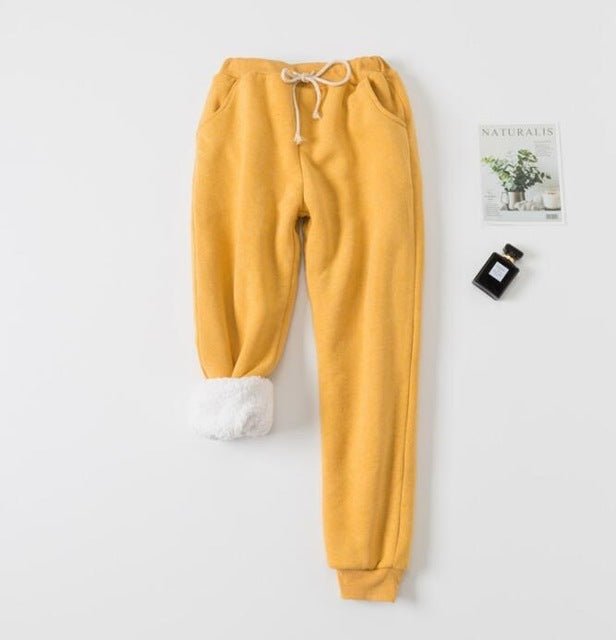 Lamb velvet padded sweatpants - NRooted Society - Sweatpants