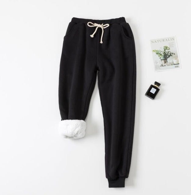 Lamb velvet padded sweatpants - NRooted Society - Sweatpants