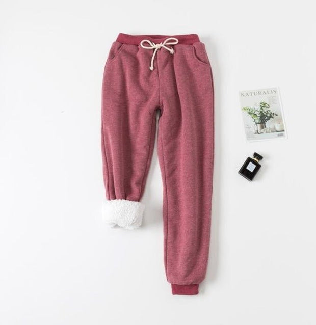 Lamb velvet padded sweatpants - NRooted Society - Sweatpants