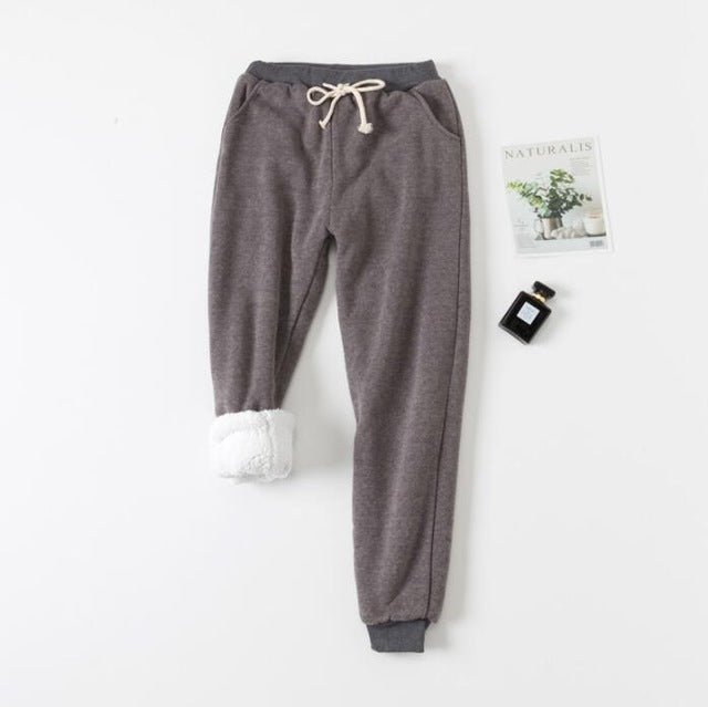 Lamb velvet padded sweatpants - NRooted Society - Sweatpants