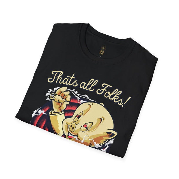 That's All Folks! Retro Parody Tee - NRooted Society - T-Shirt