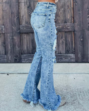 Broken Tassel Jeans - NROOTED CLOTHING-Jeans