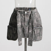 CAMO Patterned Skirt with a Retro Twist - NROOTED CLOTHING-Womens Fashion