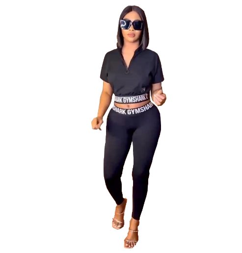 Casual two piece fitness outfit - NROOTED CLOTHING-2 piece set