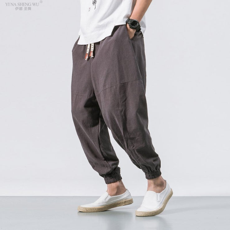 Men Kimono Haori Trousers - NROOTED-