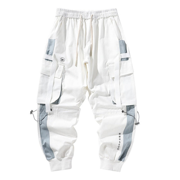 Ribbon Cargo Jogger Pants - NROOTED CLOTHING-joggers