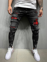 Shattered and Broken Fashion Jeans - NROOTED CLOTHING-