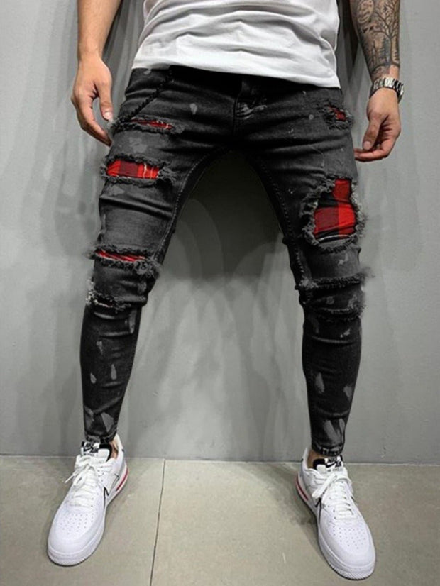 Shattered and Broken Fashion Jeans - NROOTED CLOTHING-