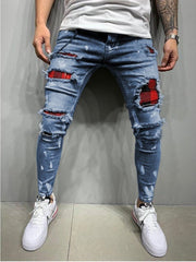 Shattered and Broken Fashion Jeans - NROOTED CLOTHING-