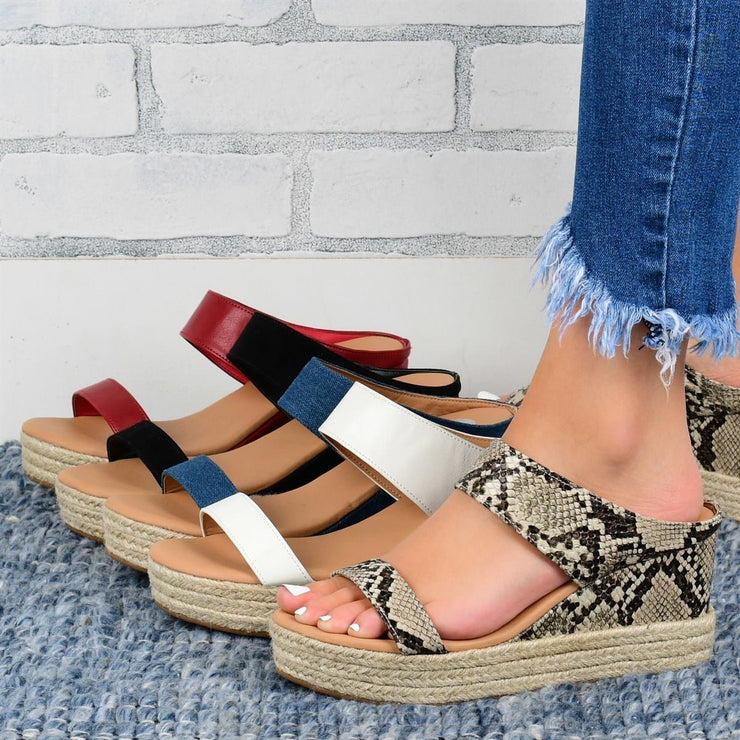 Wedge Heel Slippers Casual Sandals Hemp High Wedge Heel Shoes - NROOTED-High Heels