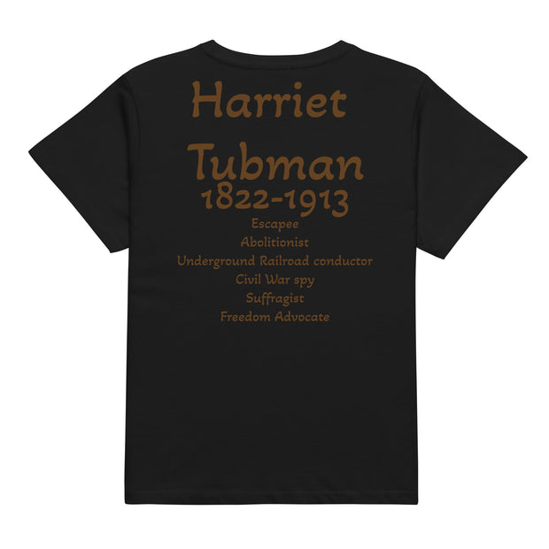 Women’s Black Pioneer's high-waisted Graphic T-Shirt - NROOTED CLOTHING-T-Shirt