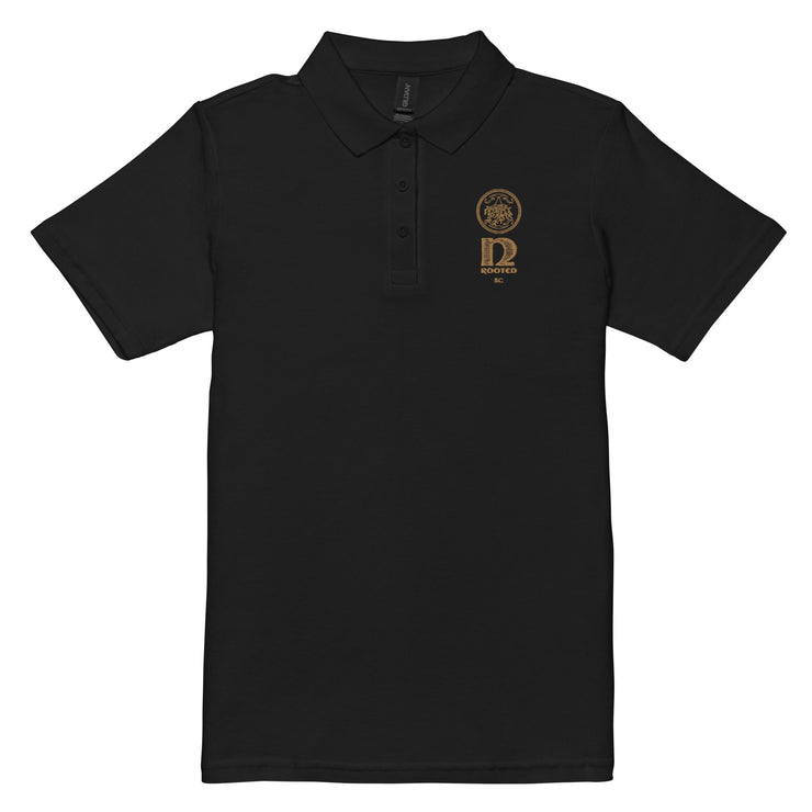 Women's NRooted Brand pique polo shirt - NROOTED CLOTHING-